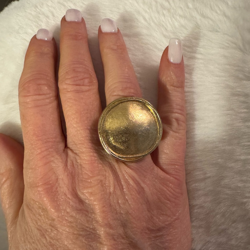 Gold Statement Ring - image 1